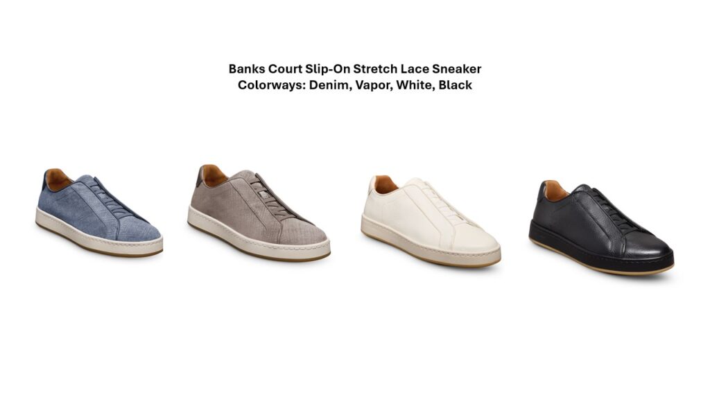 AE Banks Court Slip-On Strecth Lace Sneaker